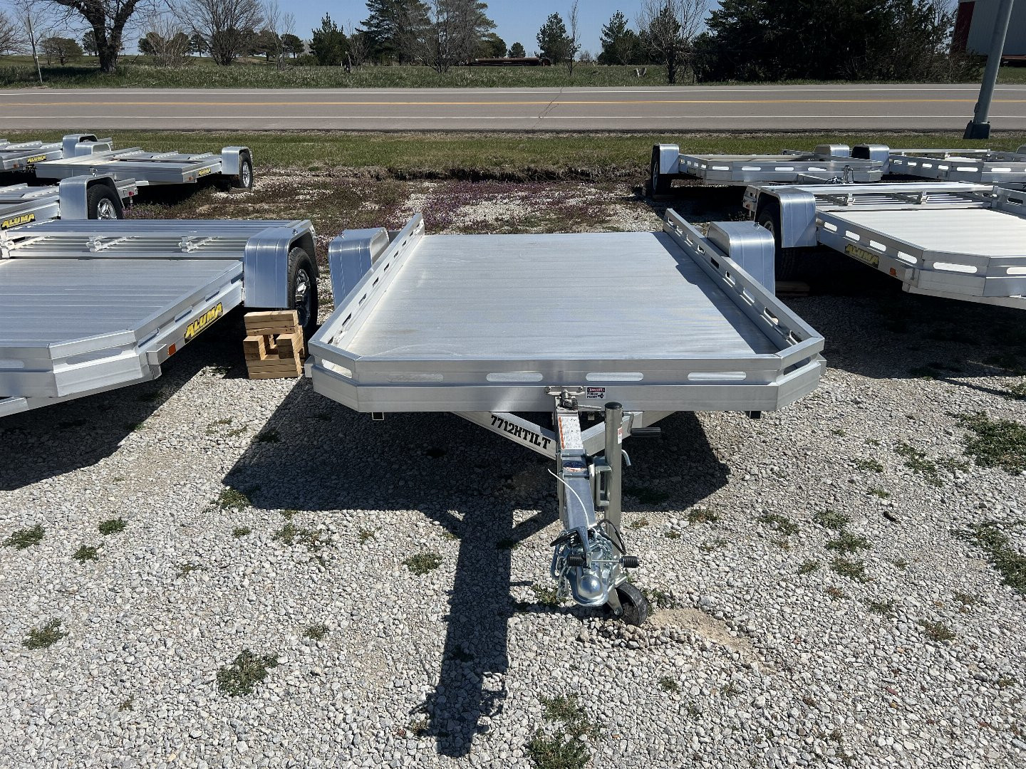 New 2025 Aluma 7712H-TILT-S Utility Trailer