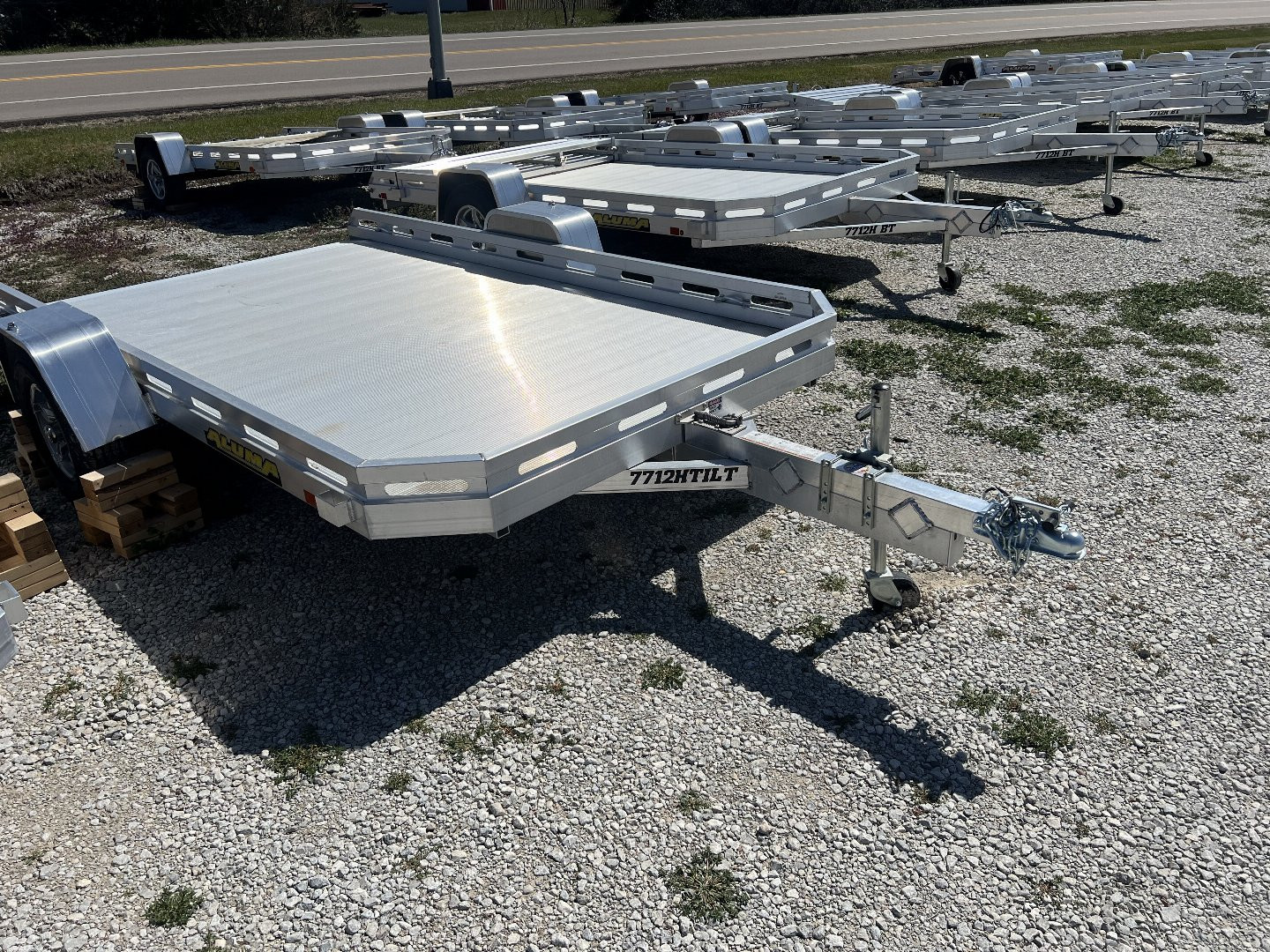 Used 2025 Aluma 7712H-TILT-S Utility Trailer