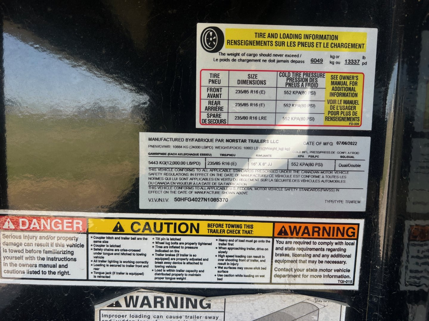 Used 2022 Iron Bull Norstar Flatbed Trailer