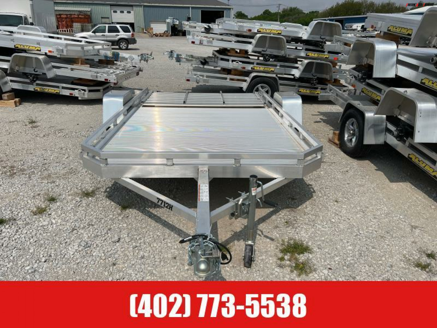 New 2024 ALUMA 7712H-S-TG Utility Trailer