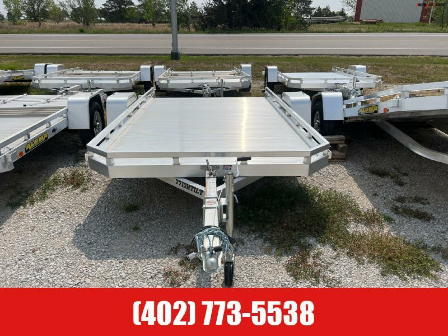 New 2024 ALUMA 7712H Tilt Utility Trailer