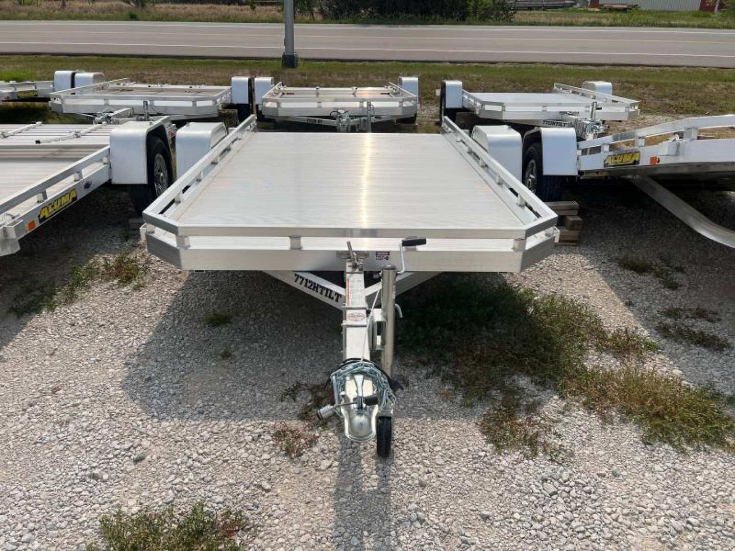 New 2023 ALUMA 7712H TILT Utility Trailer