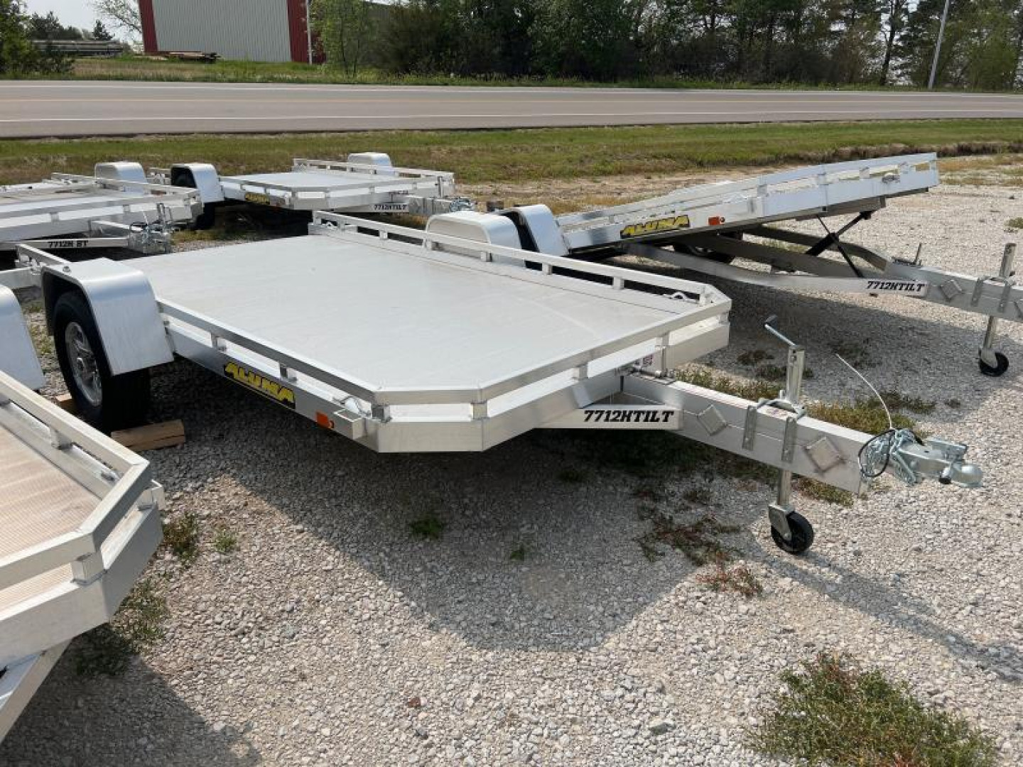 New 2023 ALUMA 7712H TILT Utility Trailer