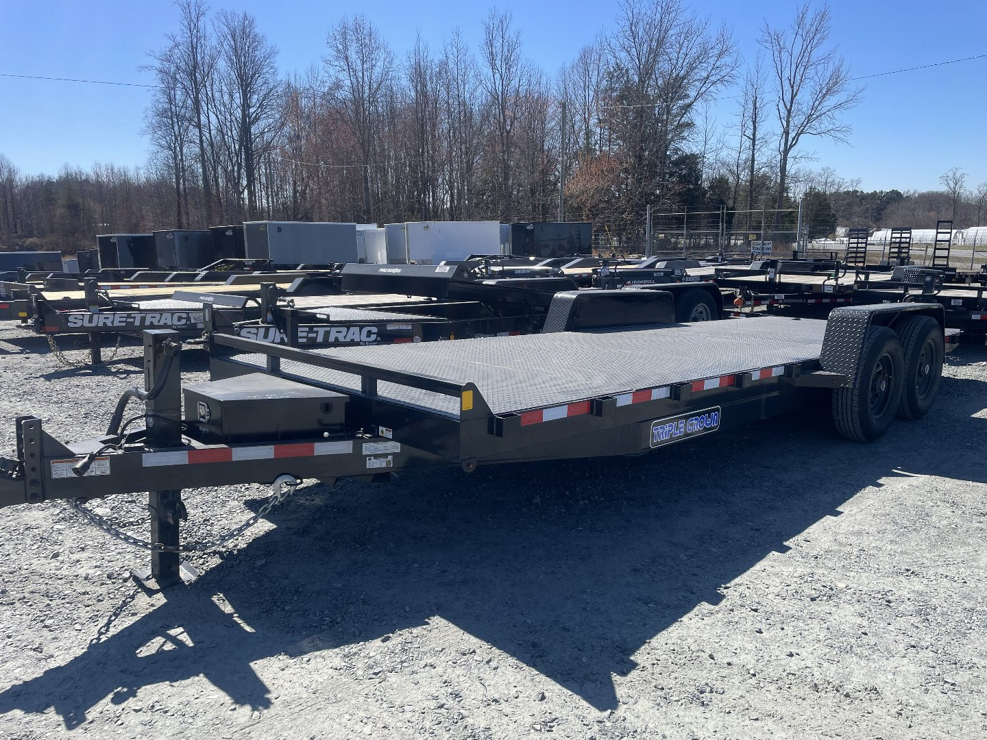 New 2025 Triple Crown Trailers 7x22 Equipment Trailer-14k