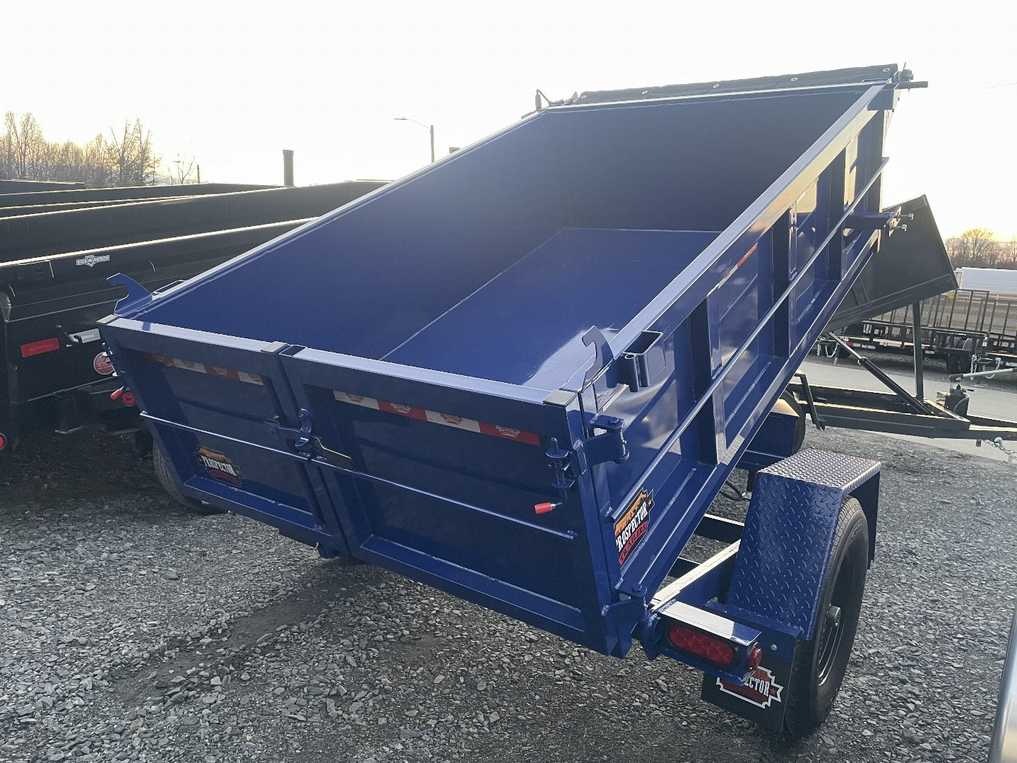 New 2025 Covered Wagon Trailers tilt Dump Trailer 5x8