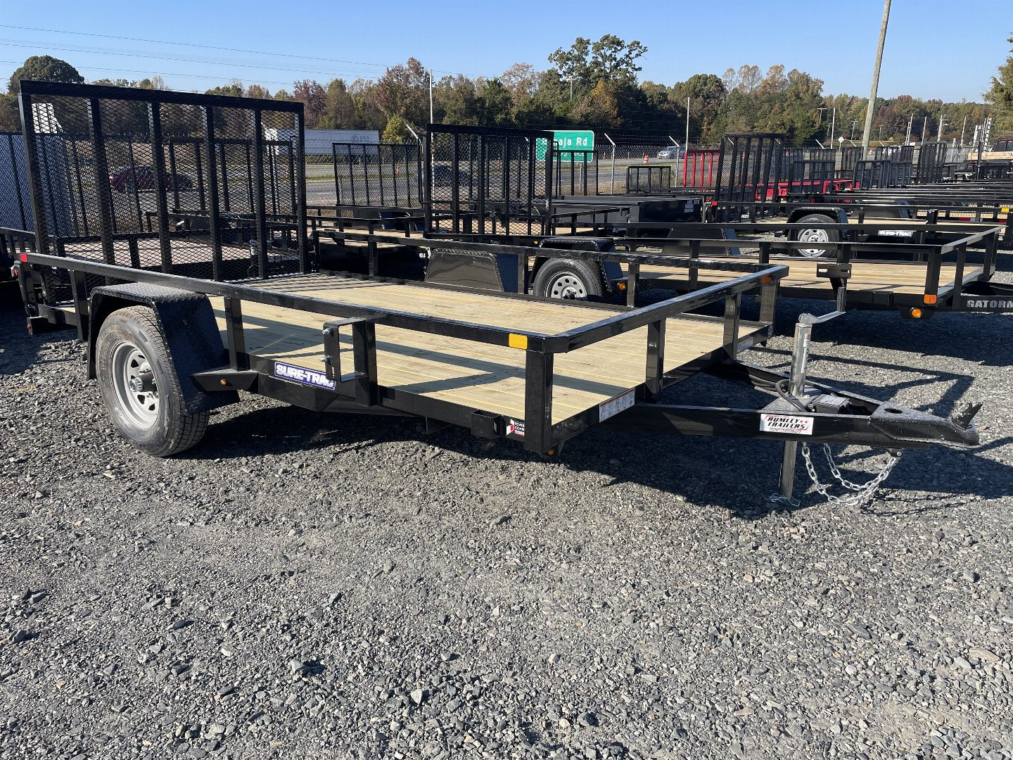 New 2025 Sure-Trac utility Landscape Trailer 7x12-5200 axle