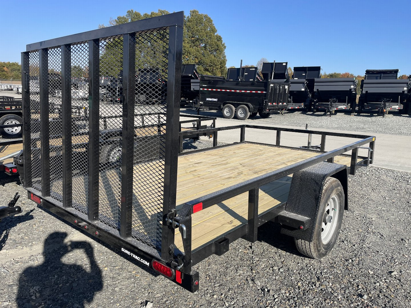 New 2025 Sure-Trac utility Landscape Trailer 7x12-5200 axle