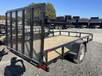 New 2025 Sure-Trac utility Landscape Trailer 7x12-5200 axle