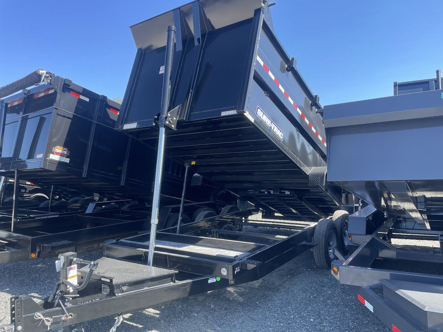 New 2025 Sure-Trac dump high side Dump Trailer 7x14 -7x16