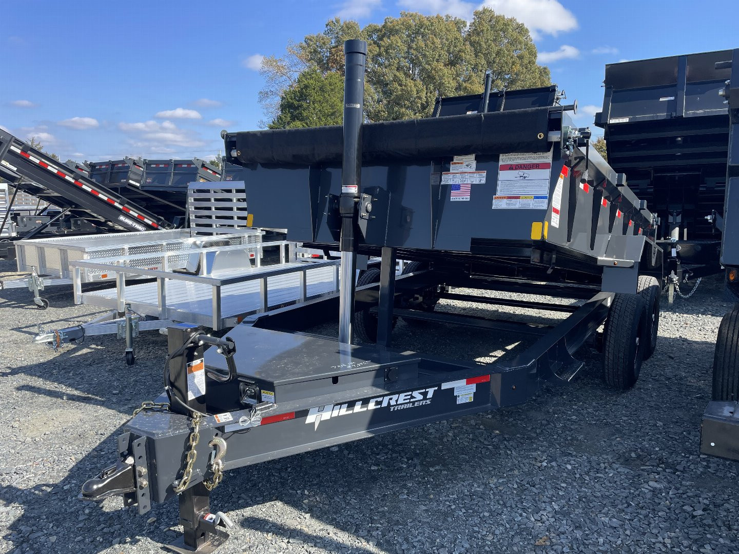 New 2026 Hillcrest Trailers dump 7x14 Dump Trailer