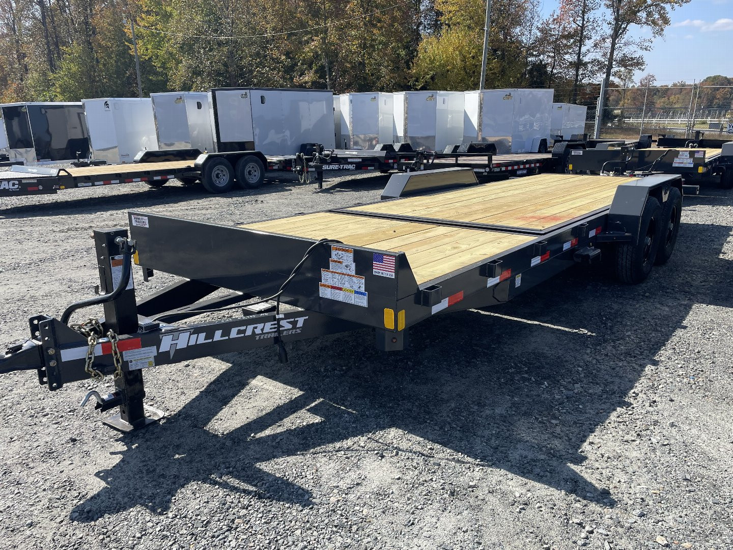 New 2025 Hillcrest Trailers tiltl Equipment Trailer-20'