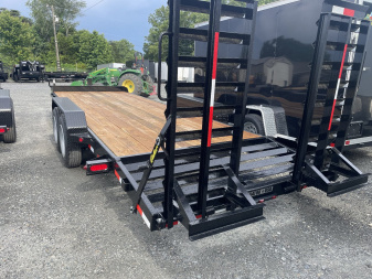 New 2025 Gatormade Trailers flatbed Equipment Trailer 7x23' rated 16k