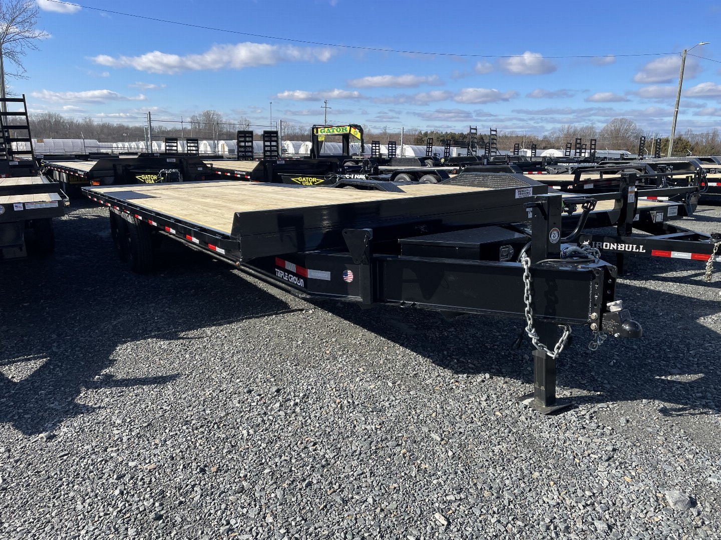 New 2024 Triple Crown Trailers 24ft Hydraulic Power Tilt Deckover Trailer