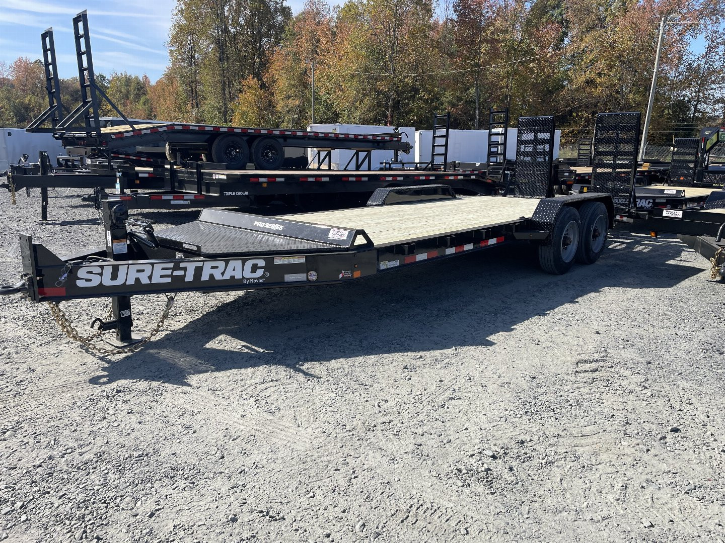 New 2025 SURE-TRAC 17.6 gvwr Equipment Trailer