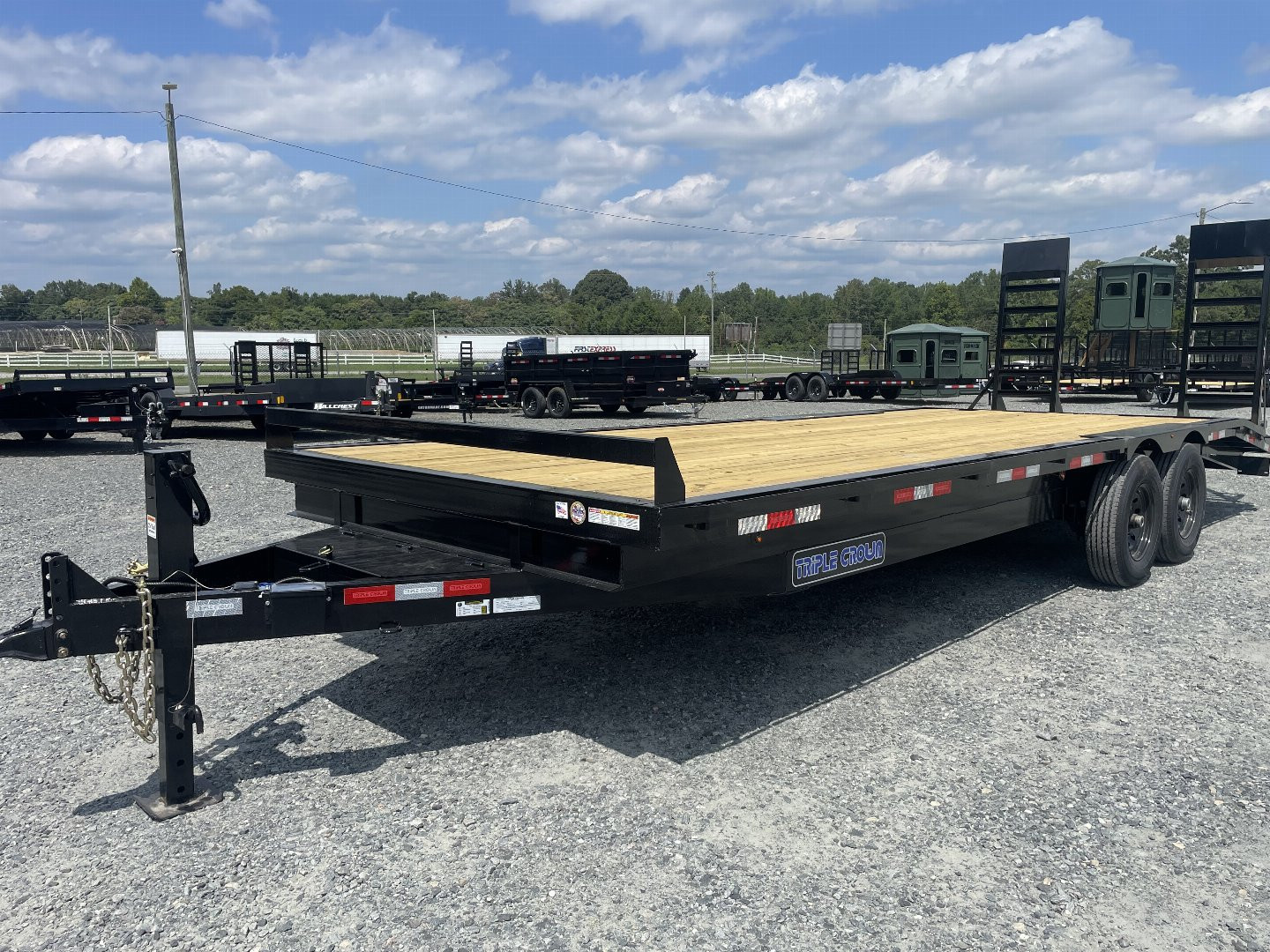 New 2025 TRIPLE CROWN TRAILERS 102" x 24' 14k Deckover Trailer