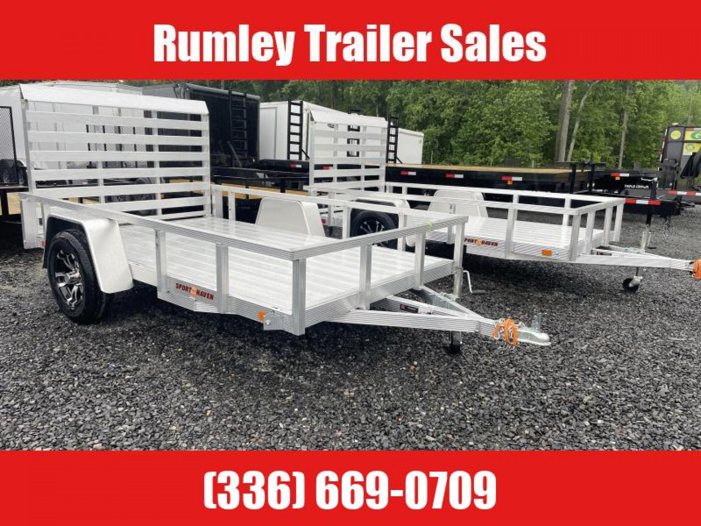 New 2025 SPORT HAVEN aluminum Utility Trailer 6x10