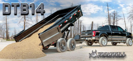 New 2026 Iron Bull DTB Dump Trailer7x14x4'