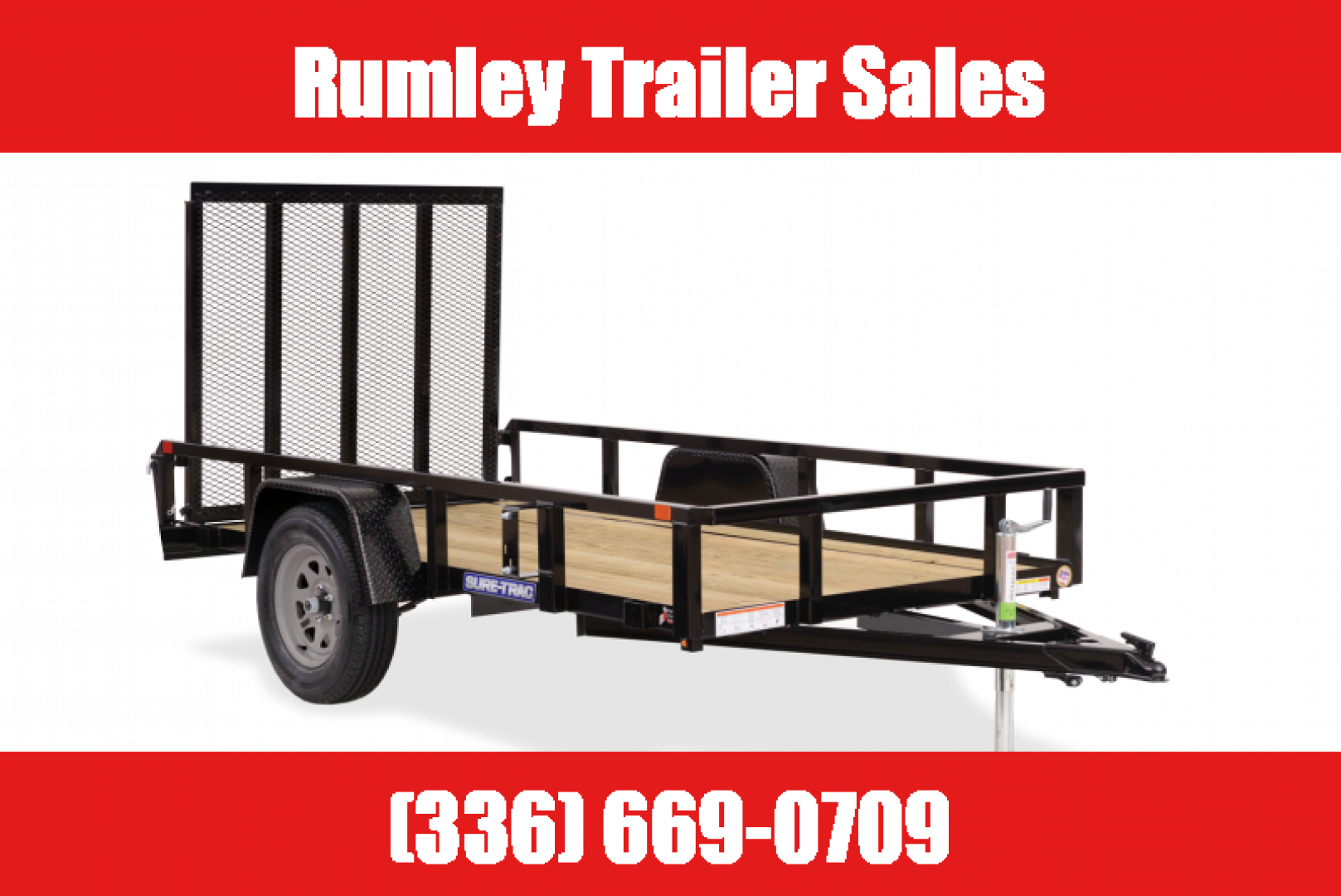 New 2026 Sure-Trac ST7212TA-B-030 Utility Trailer