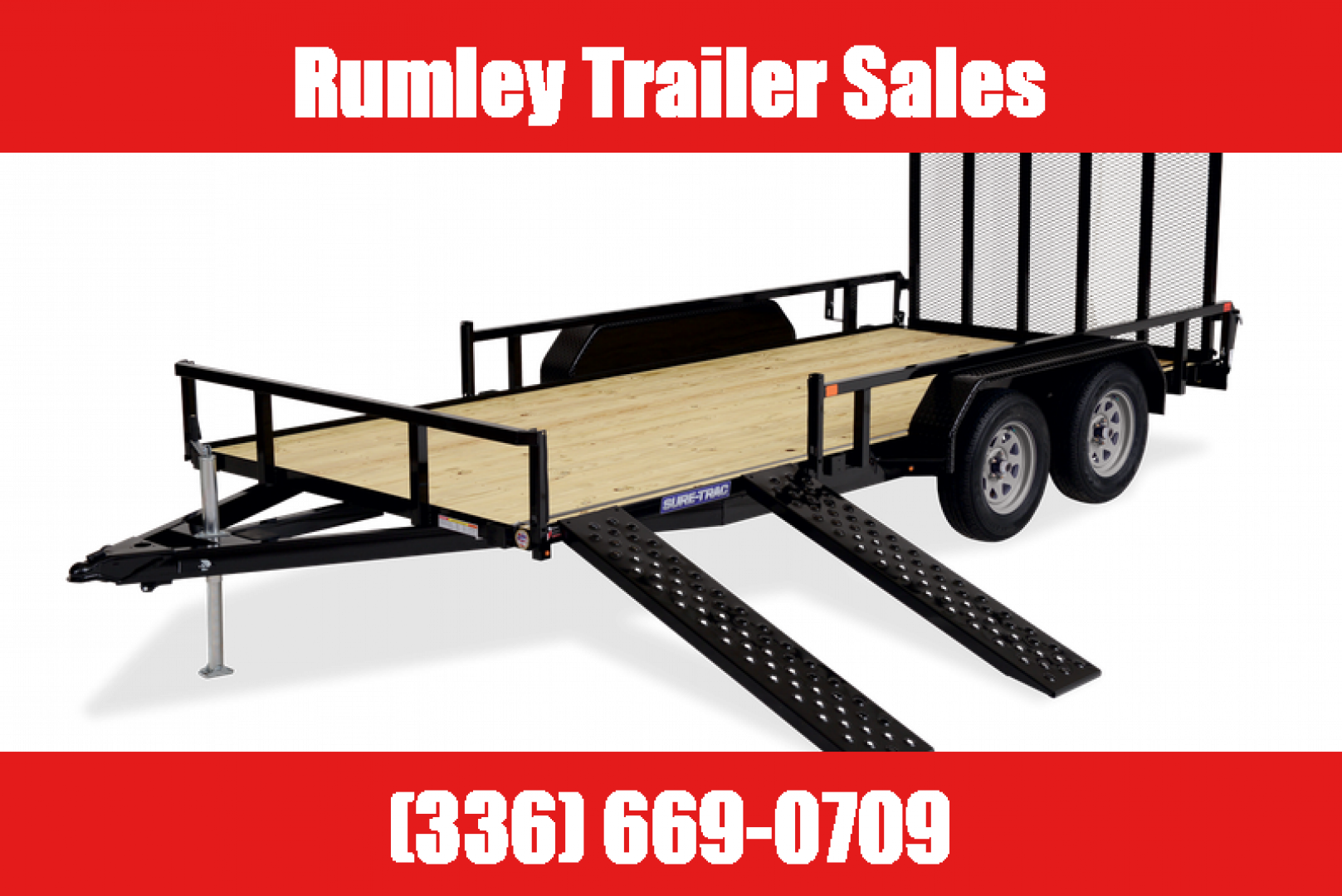 New 2026 Sure-Trac ST8216TATTV-B-070 ATV Trailer