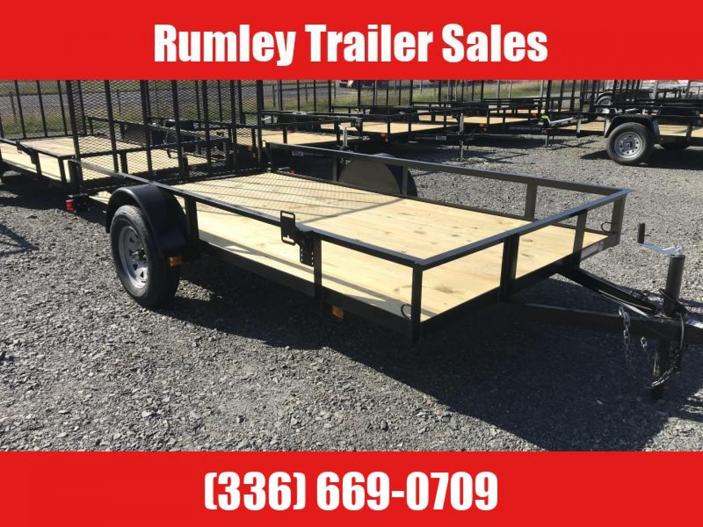 New 2025 TRIPLE CROWN TRAILERS single axle landscape 77" x 10' Utility Trailer