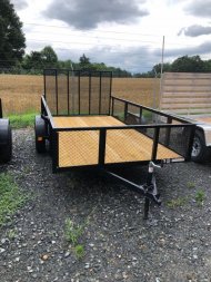 New 2025 TRIPLE CROWN TRAILERS 6.4x12 utility high side Utility Trailer