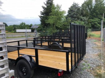 New 2025 TRIPLE CROWN TRAILERS 6.4x12 utility high side Utility Trailer
