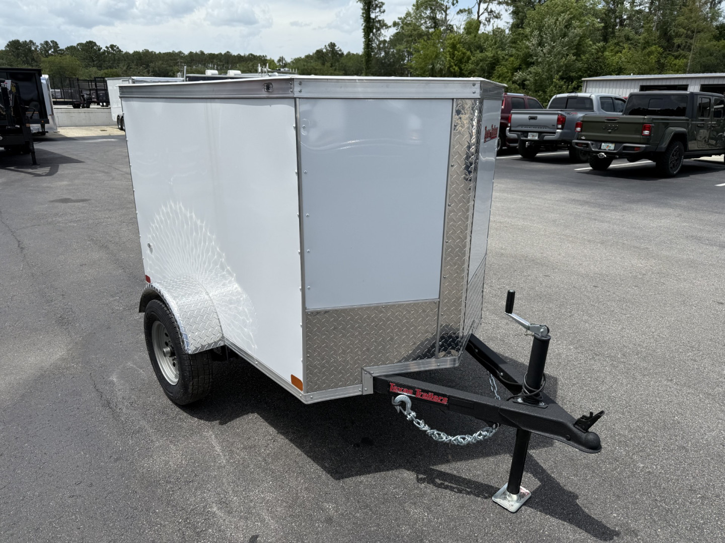 New TX4X6SA TEXAS TRAILERS 4' X 6' CARGO / ENCLOSED TRAILER W/ REAR SINGLE SWING DOOR