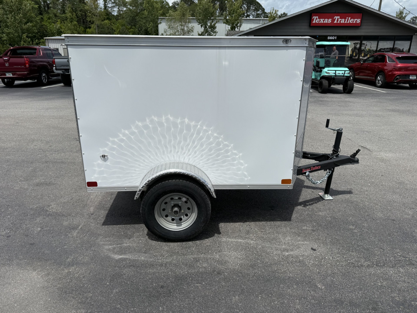 New TX4X6SA TEXAS TRAILERS 4' X 6' CARGO / ENCLOSED TRAILER W/ REAR SINGLE SWING DOOR