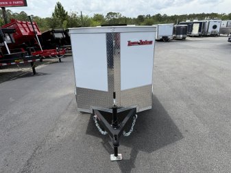 New TX4X6SA TEXAS TRAILERS 4' X 6' CARGO / ENCLOSED TRAILER W/ REAR SINGLE SWING DOOR