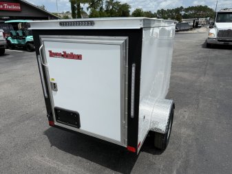 New TX4X6SA TEXAS TRAILERS 4' X 6' CARGO / ENCLOSED TRAILER W/ REAR SINGLE SWING DOOR