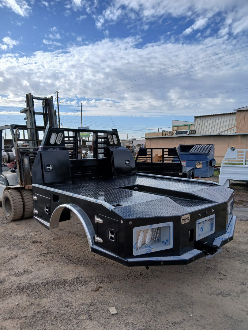 New 2026 Iron Ox TROUGH BED 4 BOX SKIRTED Truck Bed