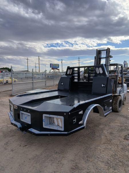 New 2026 Iron Ox TROUGH BED 4 BOX SKIRTED Truck Bed