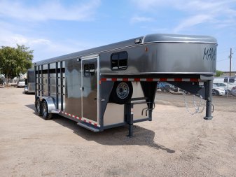 New 2025 MAVERICK TRAILERS MAVERICK 4H GOOSENECK Horse Trailer
