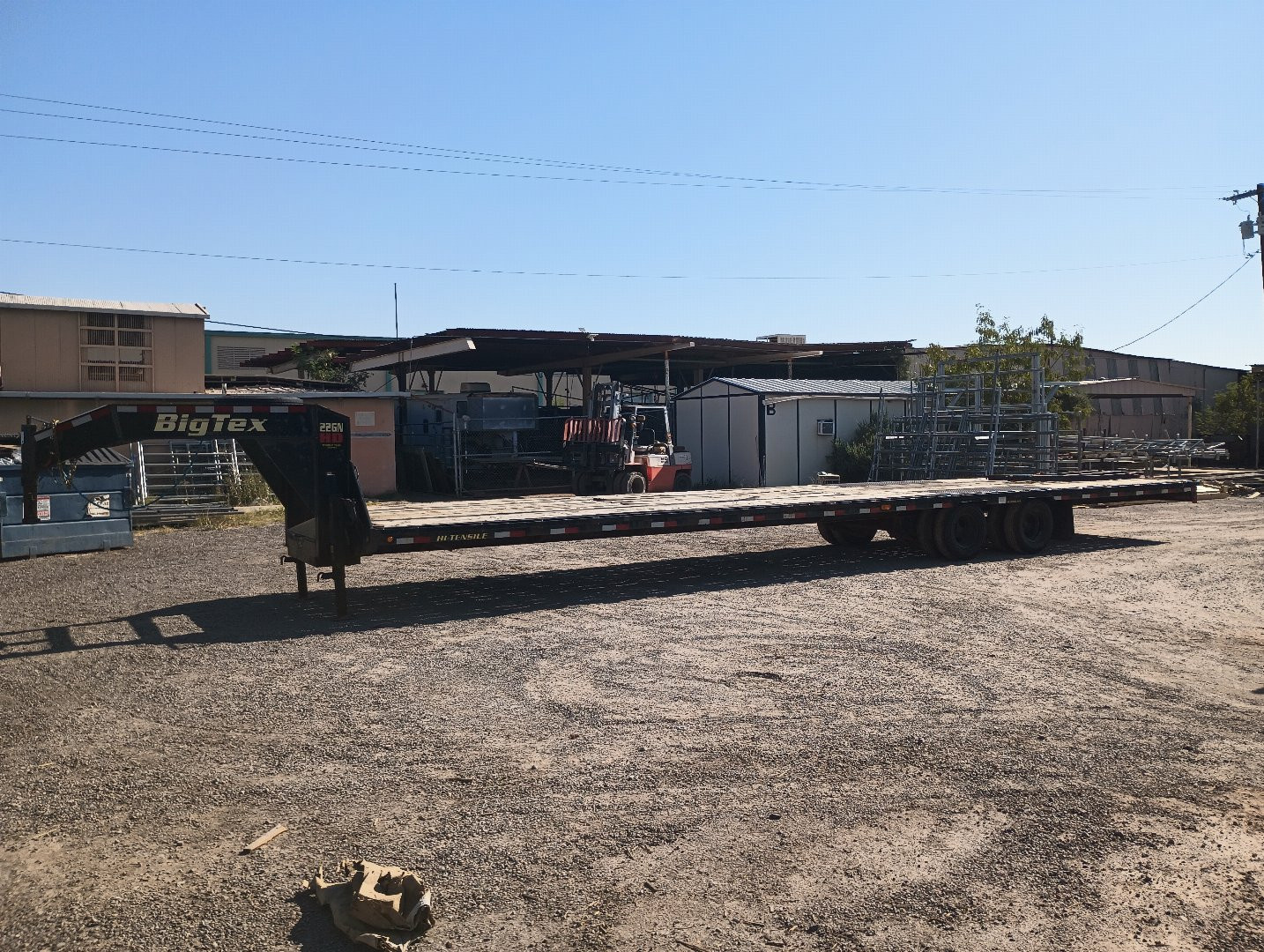 Used 2019 Big Tex Trailers FLATBED Deckover Trailer