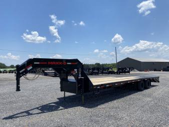 New 2026 MAXXD 102"X30' 25K Gooseneck Flatbed Trailer *ENGINEERED FRAME*