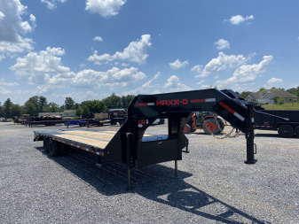 New 2026 MAXXD 102"X30' 25K Gooseneck Flatbed Trailer *ENGINEERED FRAME*
