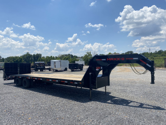 New 2026 MAXXD 102"X30' 25K Gooseneck Flatbed Trailer *ENGINEERED FRAME*