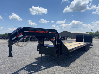 New 2026 MAXXD 102"X30' 25K Gooseneck Flatbed Trailer *ENGINEERED FRAME*
