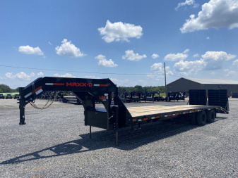 New 2026 MAXXD 102"X30' 25K Gooseneck Flatbed Trailer *ENGINEERED FRAME*