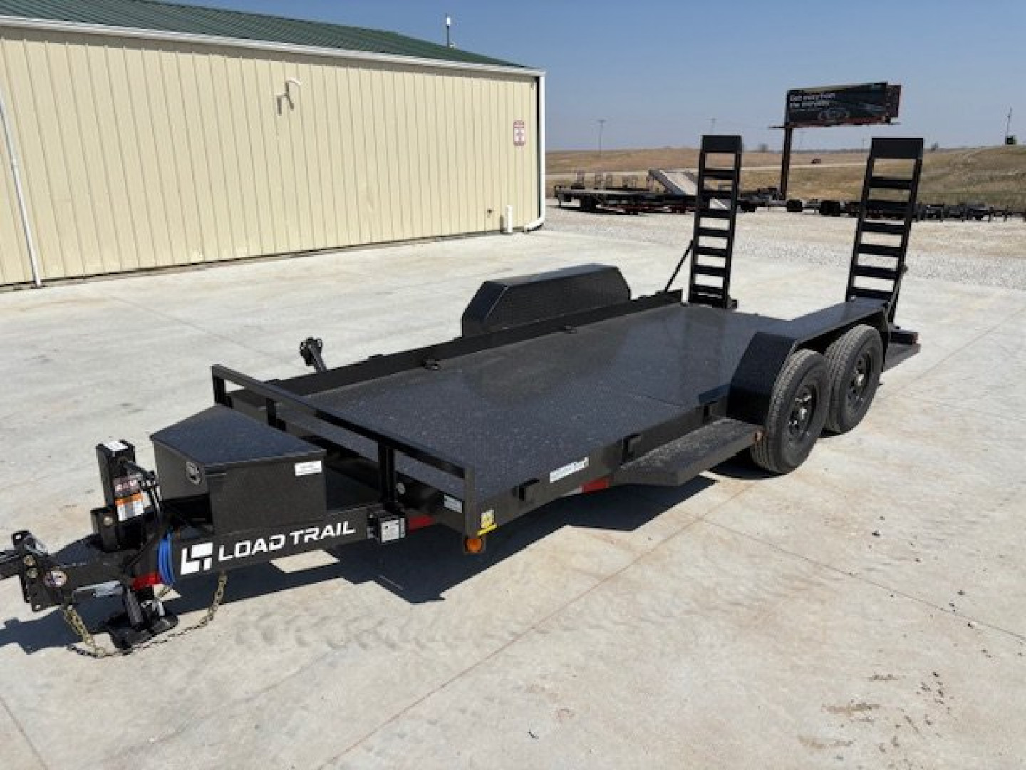 New 2025 Load Trail BC 80x16 Lo-Pro Steel Floor Skid Steer Equipment Trailer