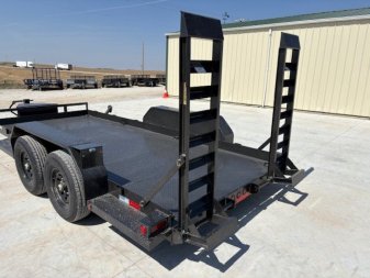 New 2025 Load Trail BC 80x16 Lo-Pro Steel Floor Skid Steer Equipment Trailer
