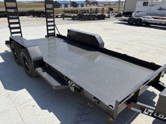 New 2025 Load Trail BC 80x16 Lo-Pro Steel Floor Skid Steer Equipment Trailer