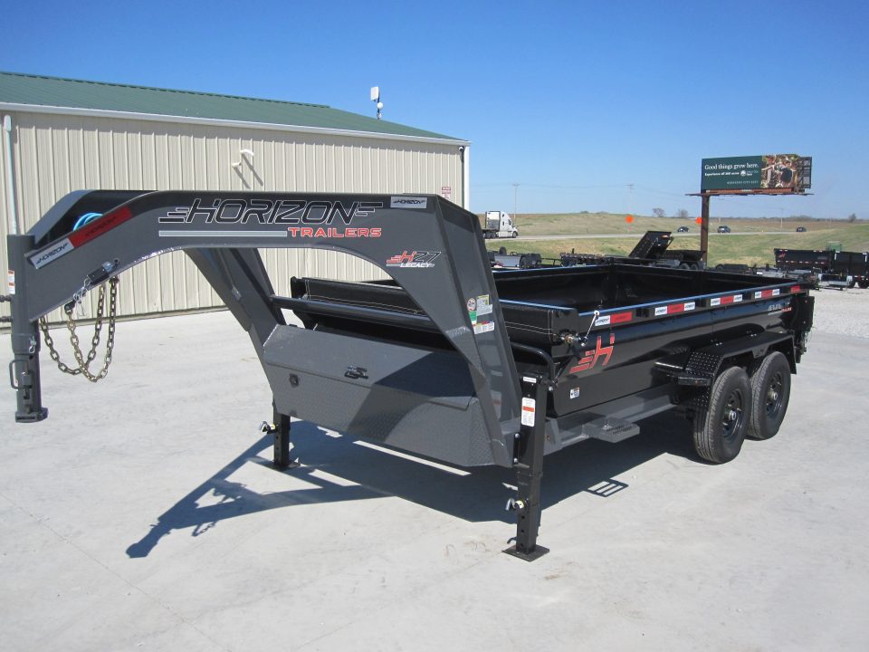 New 2025 Horizon Trailers 83x14 HZ7 HD Premium Gooseneck Dump Trailer