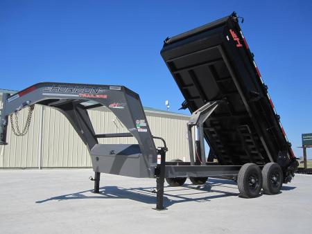 New 2025 Horizon Trailers 83x14 HZ7 HD Premium Gooseneck Dump Trailer