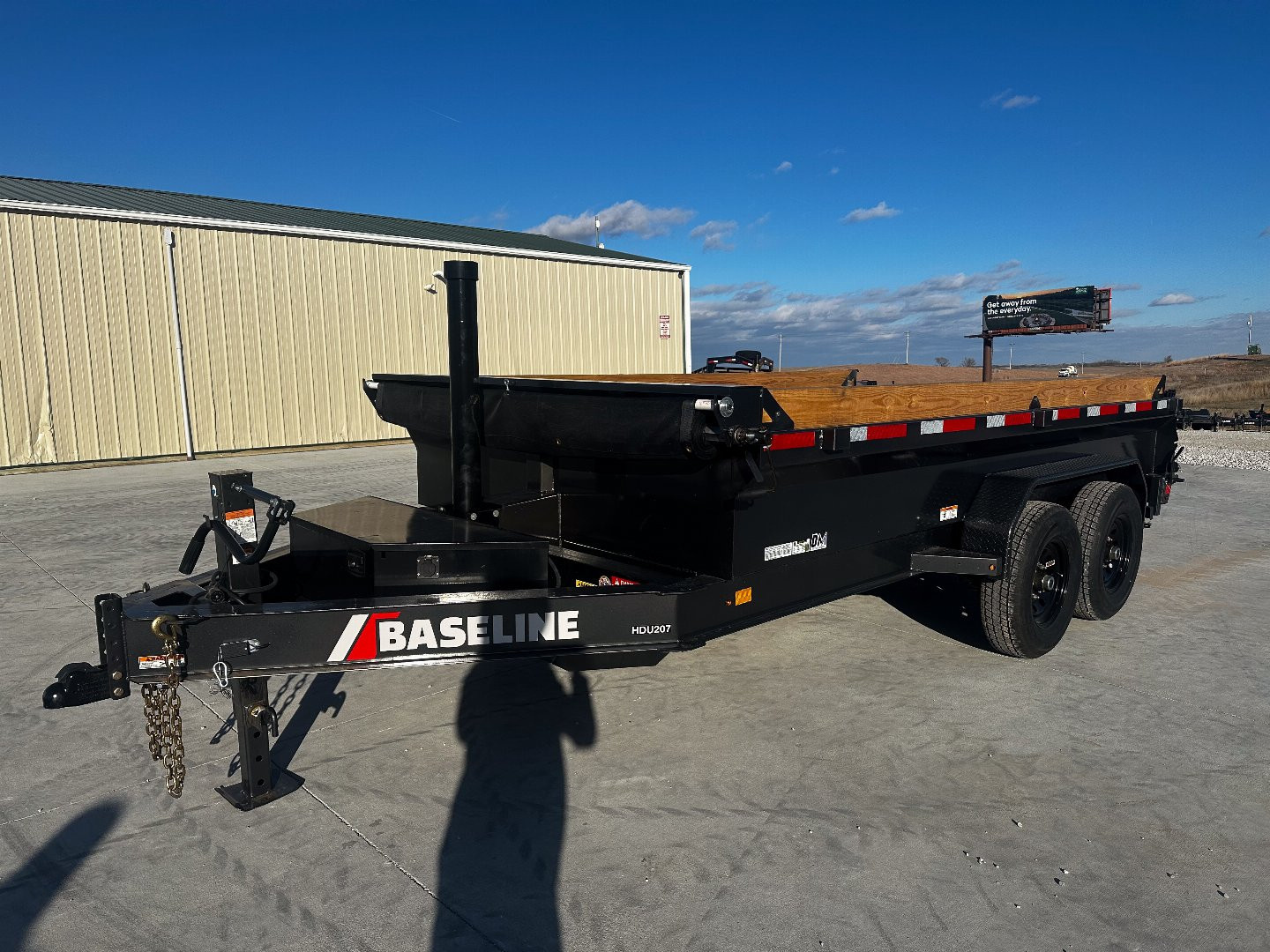 New 2025 Baseline 82x14 HDU-207 Telescopic Dump Trailer
