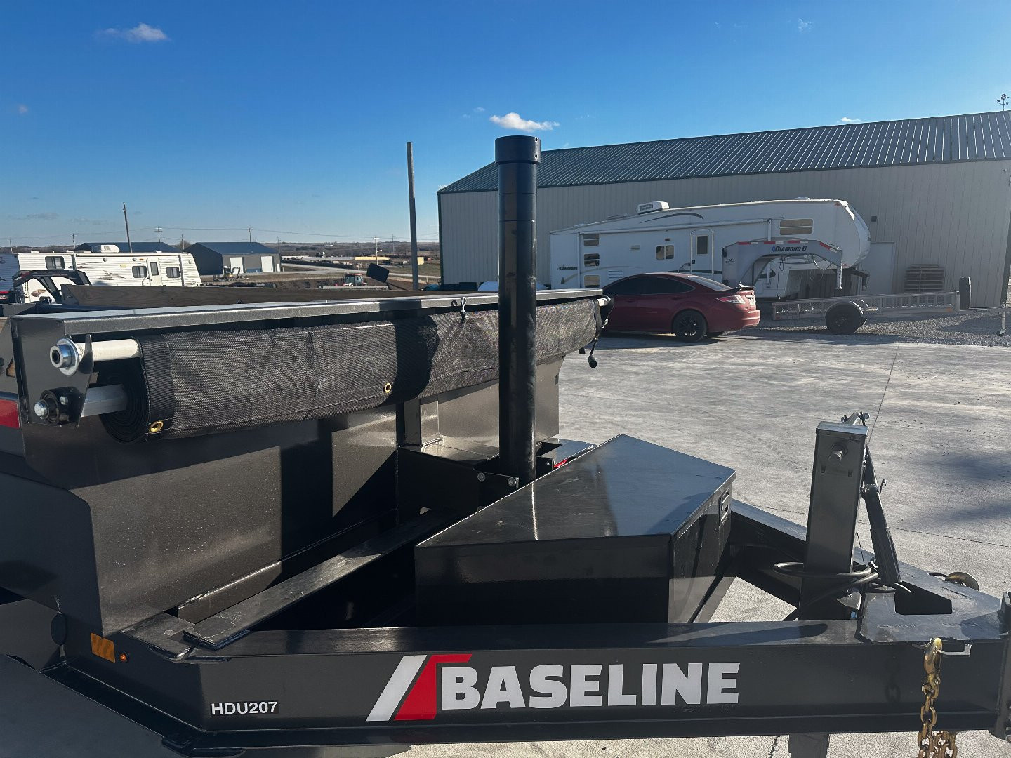 New 2025 Baseline 82x14 HDU-207 Telescopic Dump Trailer
