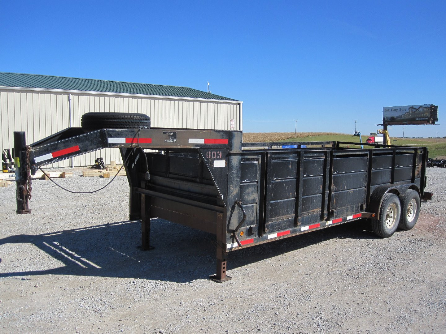 Used 2004 H&H Trailers 83x20 Gooseneck Equipment Trailer