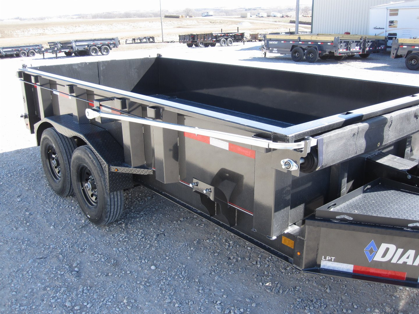 New 2024 DIAMOND C TRAILERS LPT-207 82x14 Lo-Pro Dump Trailer