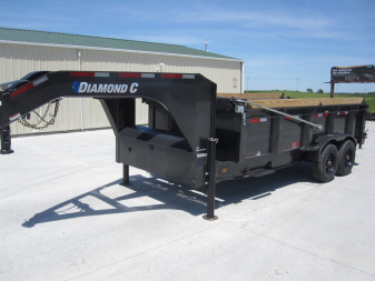 New 2024 DIAMOND C TRAILERS 82x16 LPT-210 Lo-Pro Gooseneck Dump Trailer