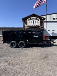 New 2025 Delco Trailers D3 14' 14K w/ 4' Sides  Heavy Duty  Dump Trailer